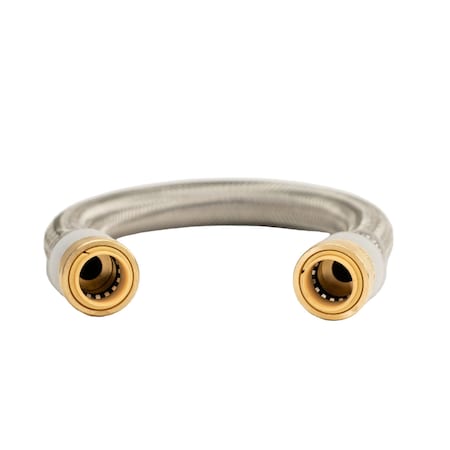 Quickfitting 1/2in Push-to-Connect x 1/2in Push-to-Connect x 12in Stainless Steel Repair Hose LF716R